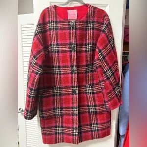 Kate Spade Foliage Plaid Sugarcoat Size M